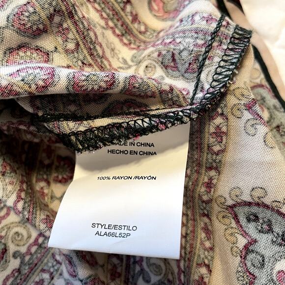 Anthropologie Fig and Flower Boho Peasant Blouse, size MP - Picture 7 of 8